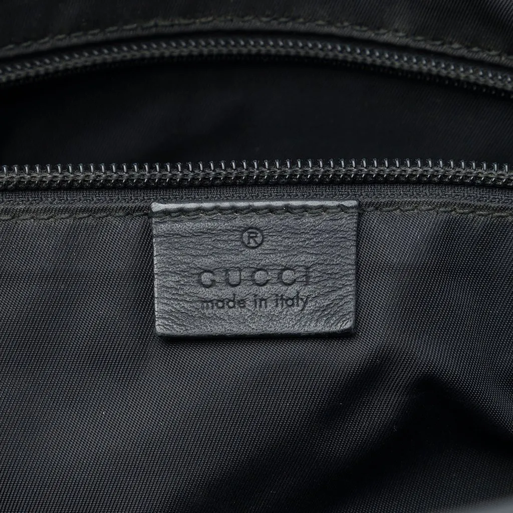 Gucci Guccissima Web Crossbody Black Leather Good - Box View