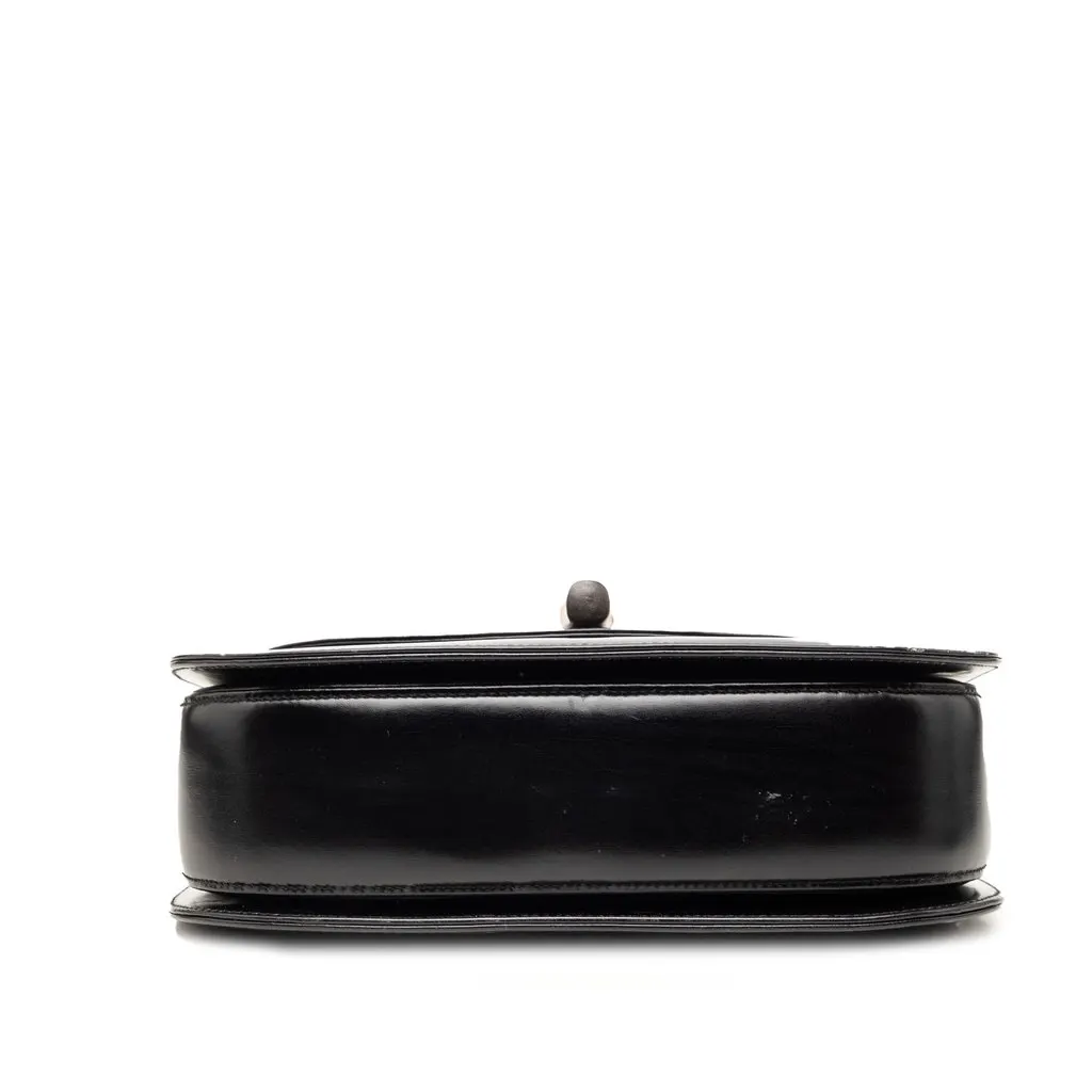 Gucci Calfskin Bamboo Night Black Leather Very good - Inside View