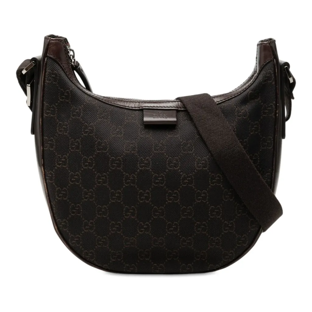 Gucci GG Canvas Crossbody Brown Very good - Front View
