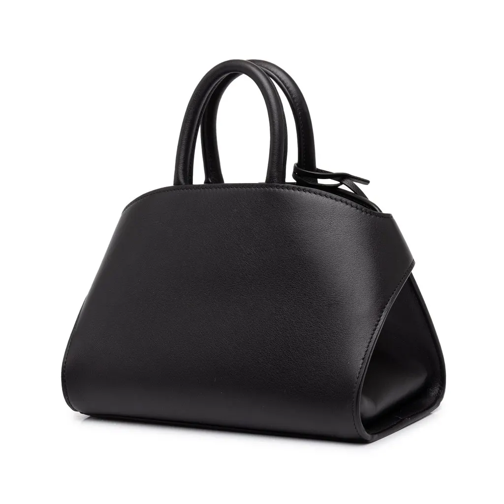 Salvatore Ferragamo Calfskin Hug Handbag XS Black Leather Very good - Back View