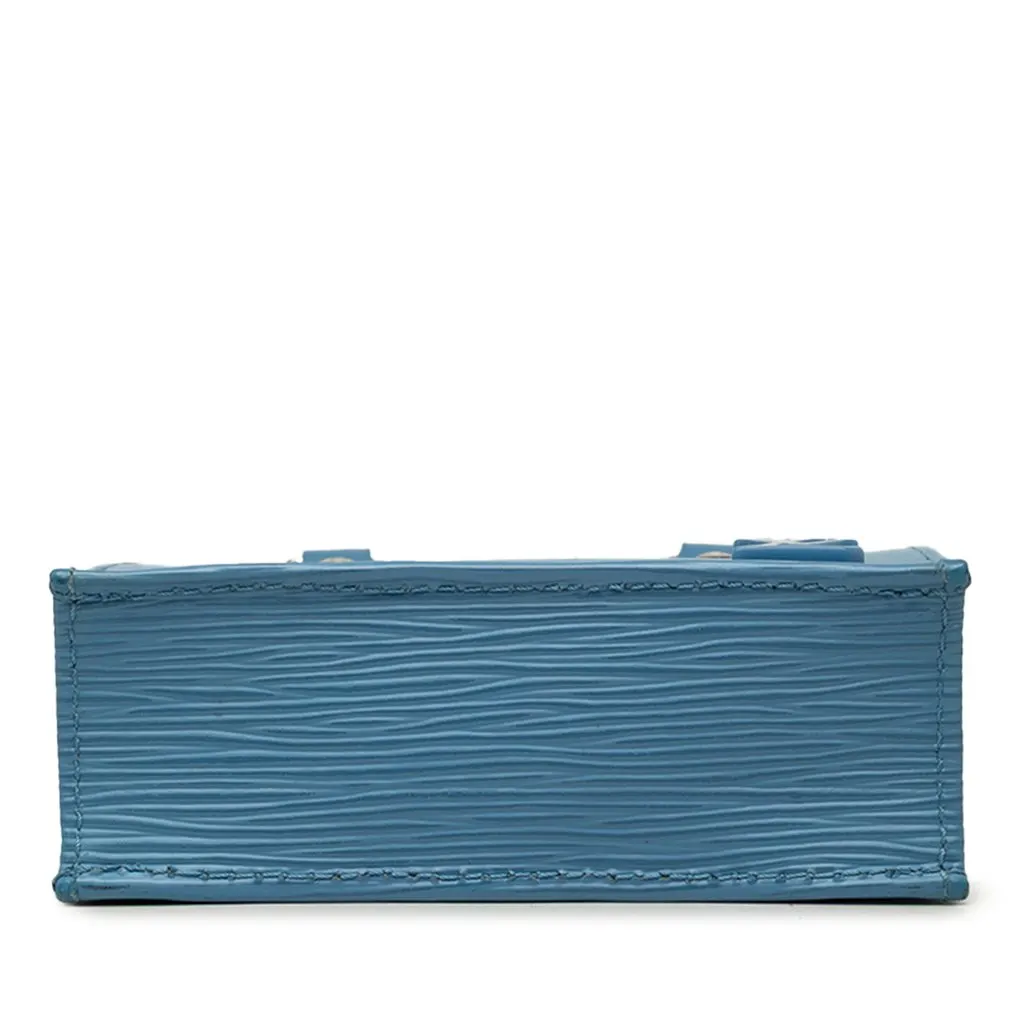 Louis Vuitton Epi Petit Sac Plat Blue Leather Very good - Inside View