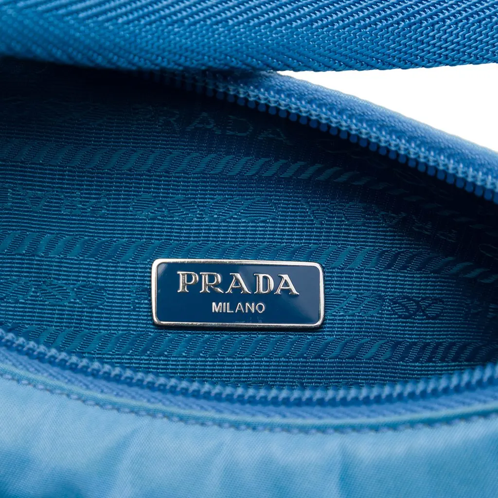 Prada Mini Tessuto Re Edition 2000 Shoulder Bag Blue Polyamide Very good - Box View