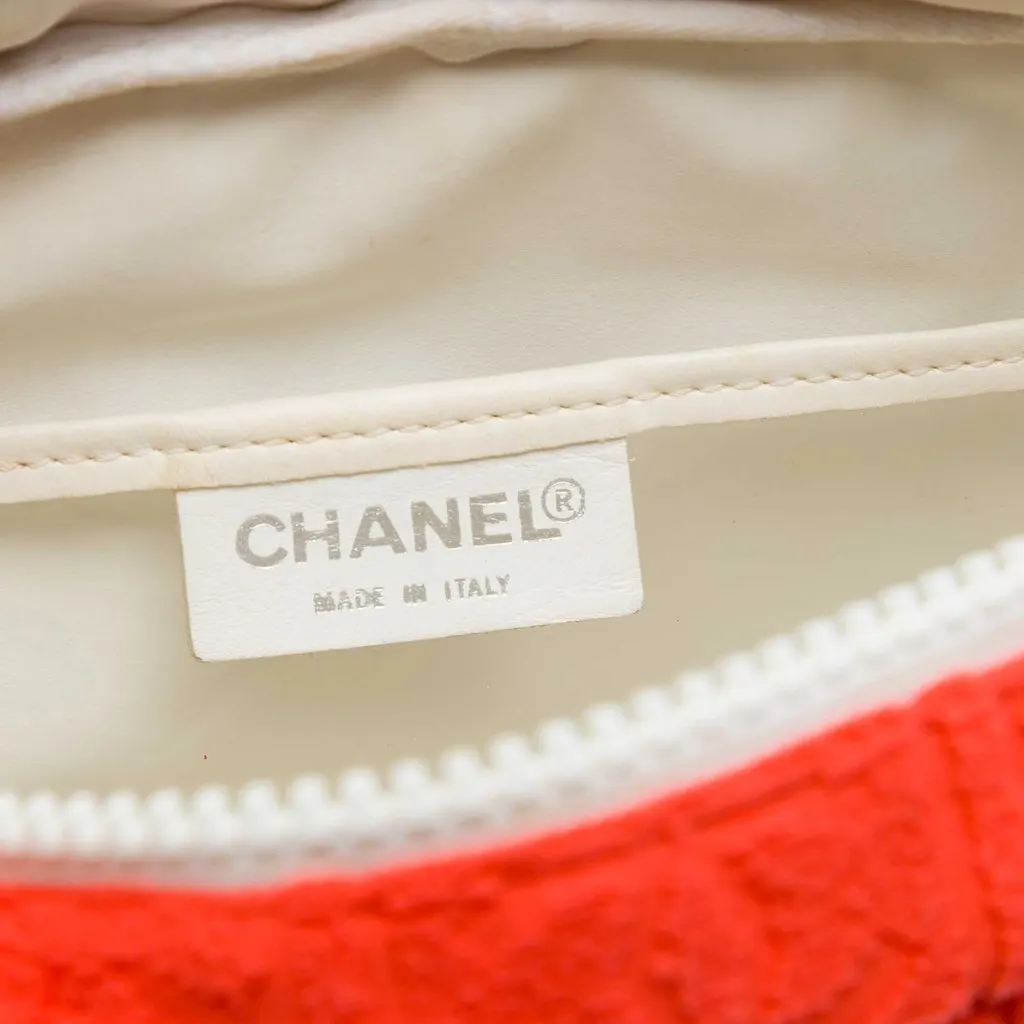 Chanel Terry Cloth Sport Line Flap Orange Very good - Box View