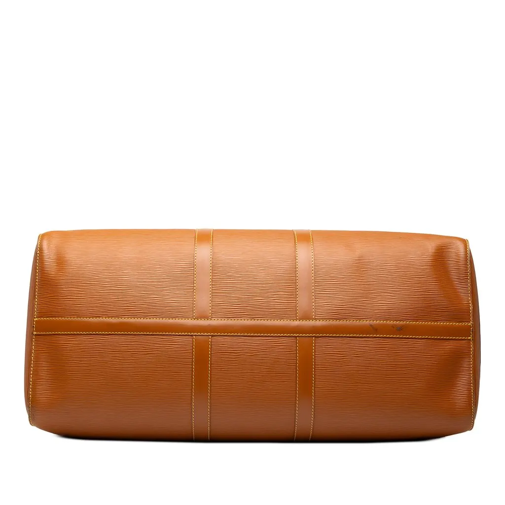 Louis Vuitton Epi Keepall 55 Brown Leather Very good - Inside View