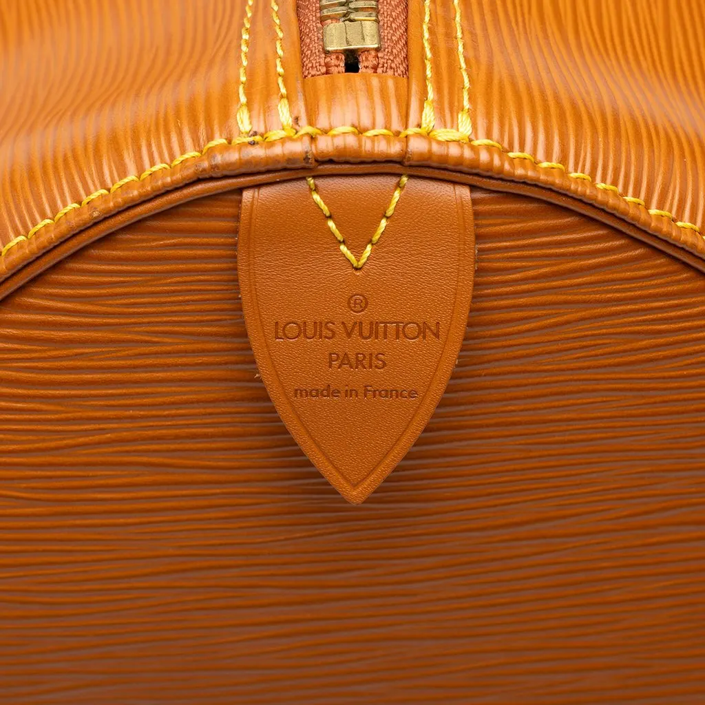 Louis Vuitton Epi Keepall 55 Brown Leather Very good - Box View