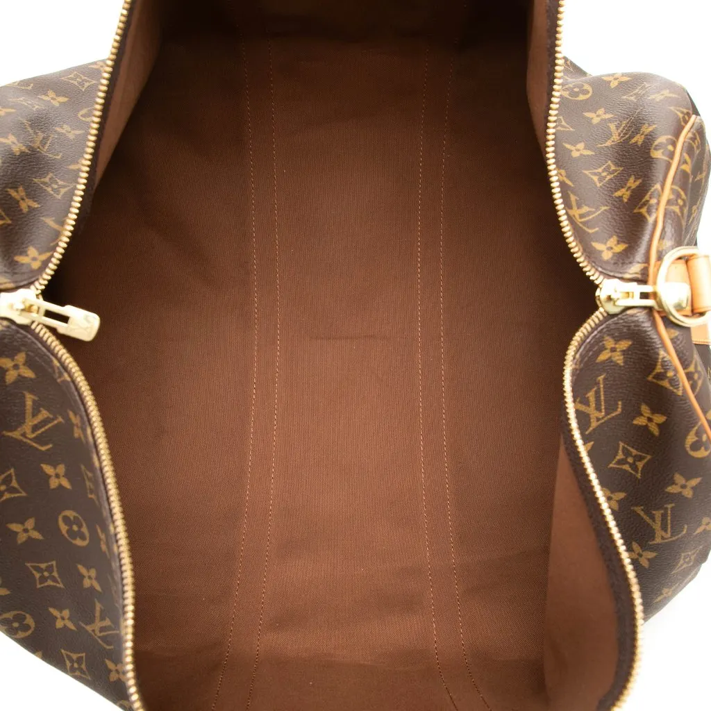 Louis Vuitton Monogram Keepall Bandouliere 55 Brown Very good - Model View
