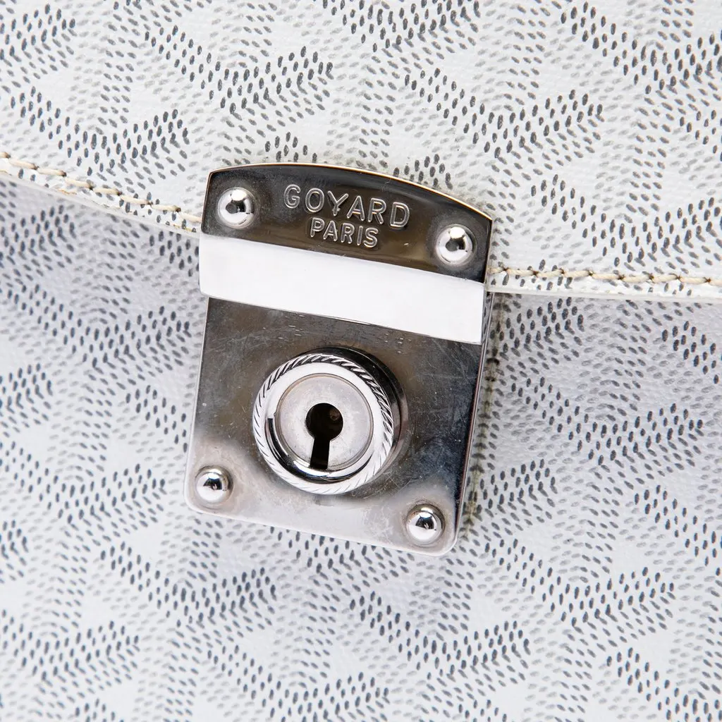 Goyard Goyardine Stripe Serviette Chypre White Very good - Box View