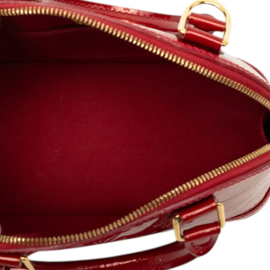Louis Vuitton Monogram Vernis Alma BB Red Leather Very good - Model View