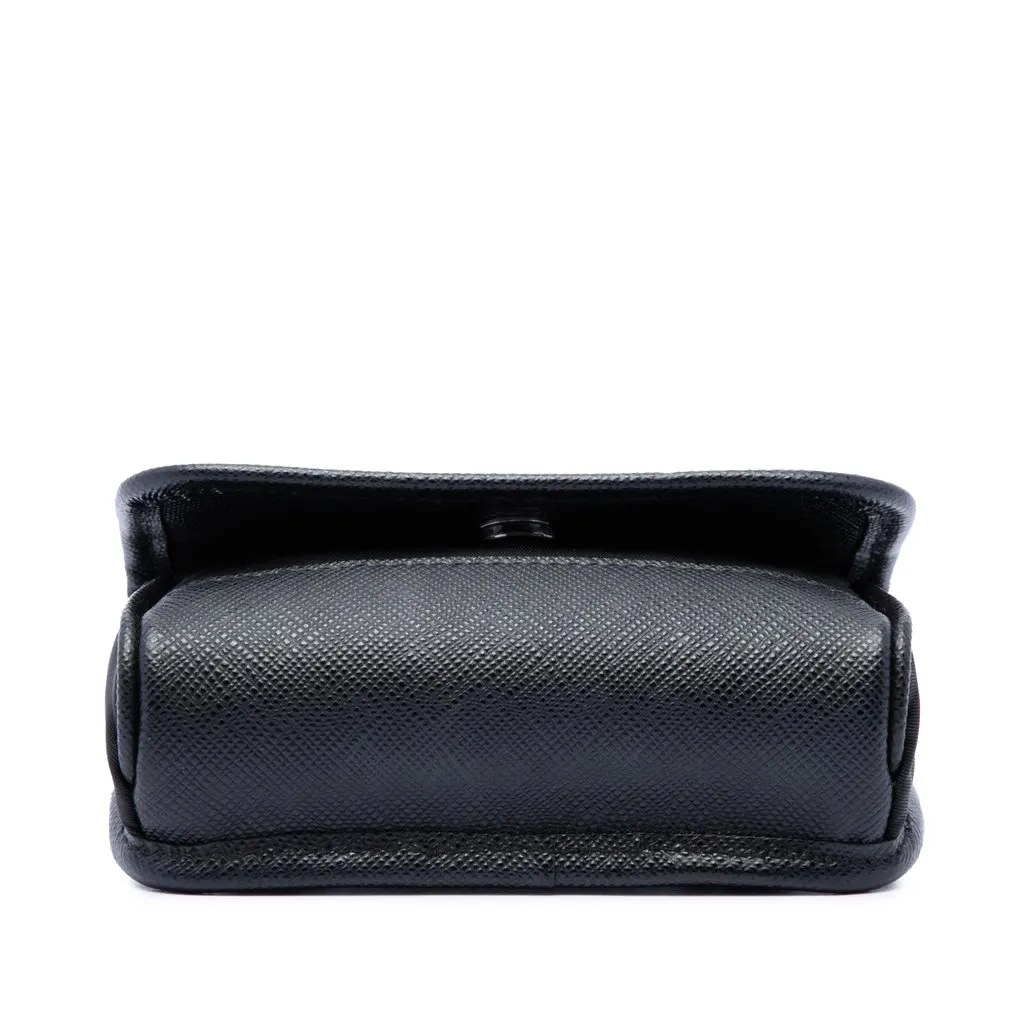 Prada Re Nylon and Saffiano Pouch Black Very good - Inside View
