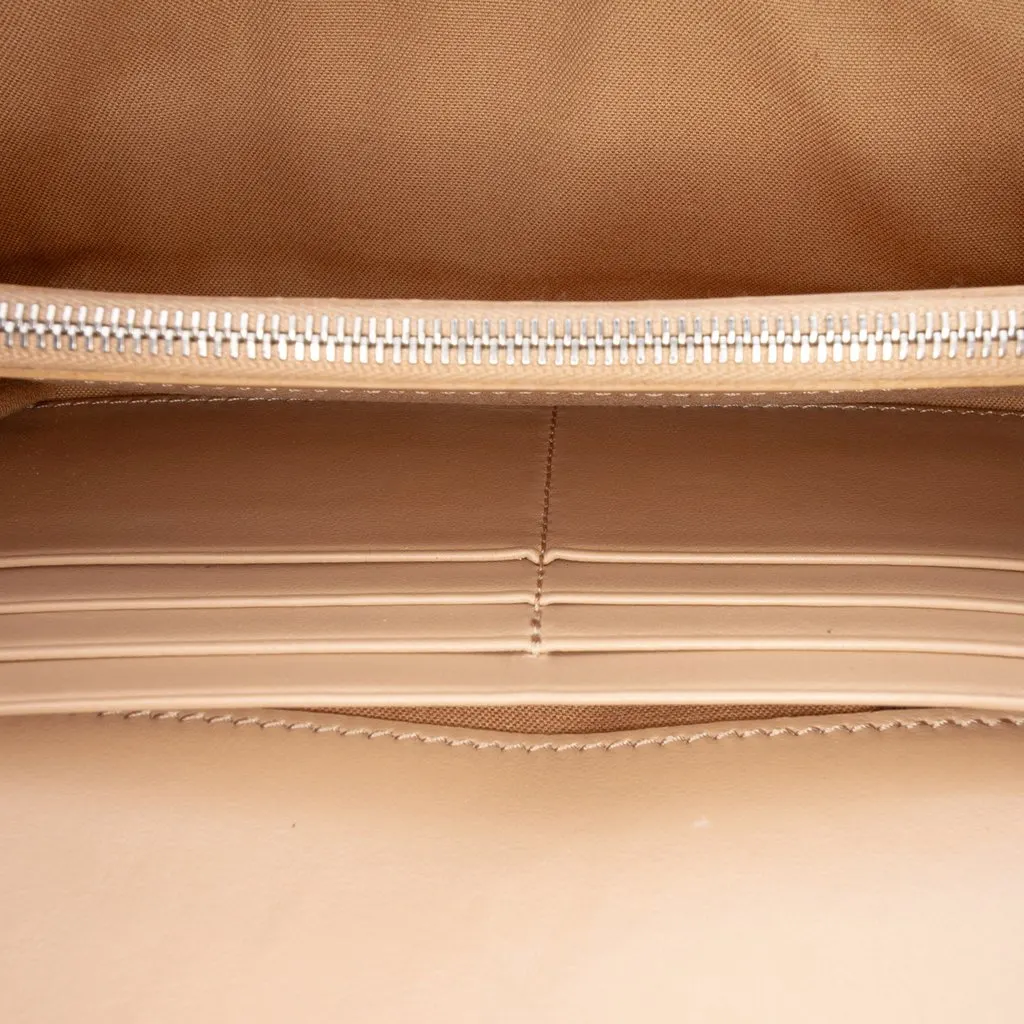 Fendi Leather Hypnoteyes Continental Wallet Beige Leather Good - Model View