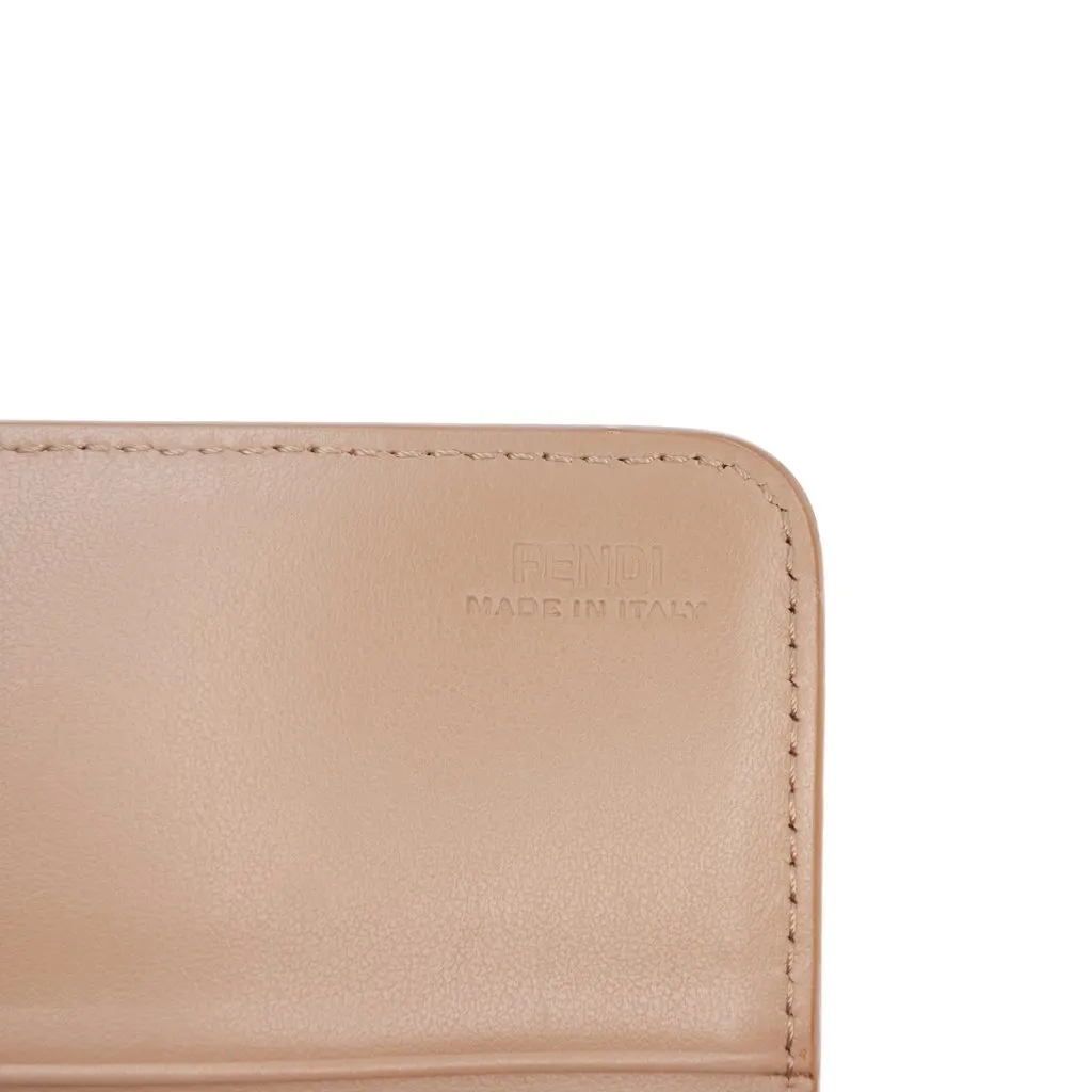 Fendi Leather Hypnoteyes Continental Wallet Beige Leather Good - Box View