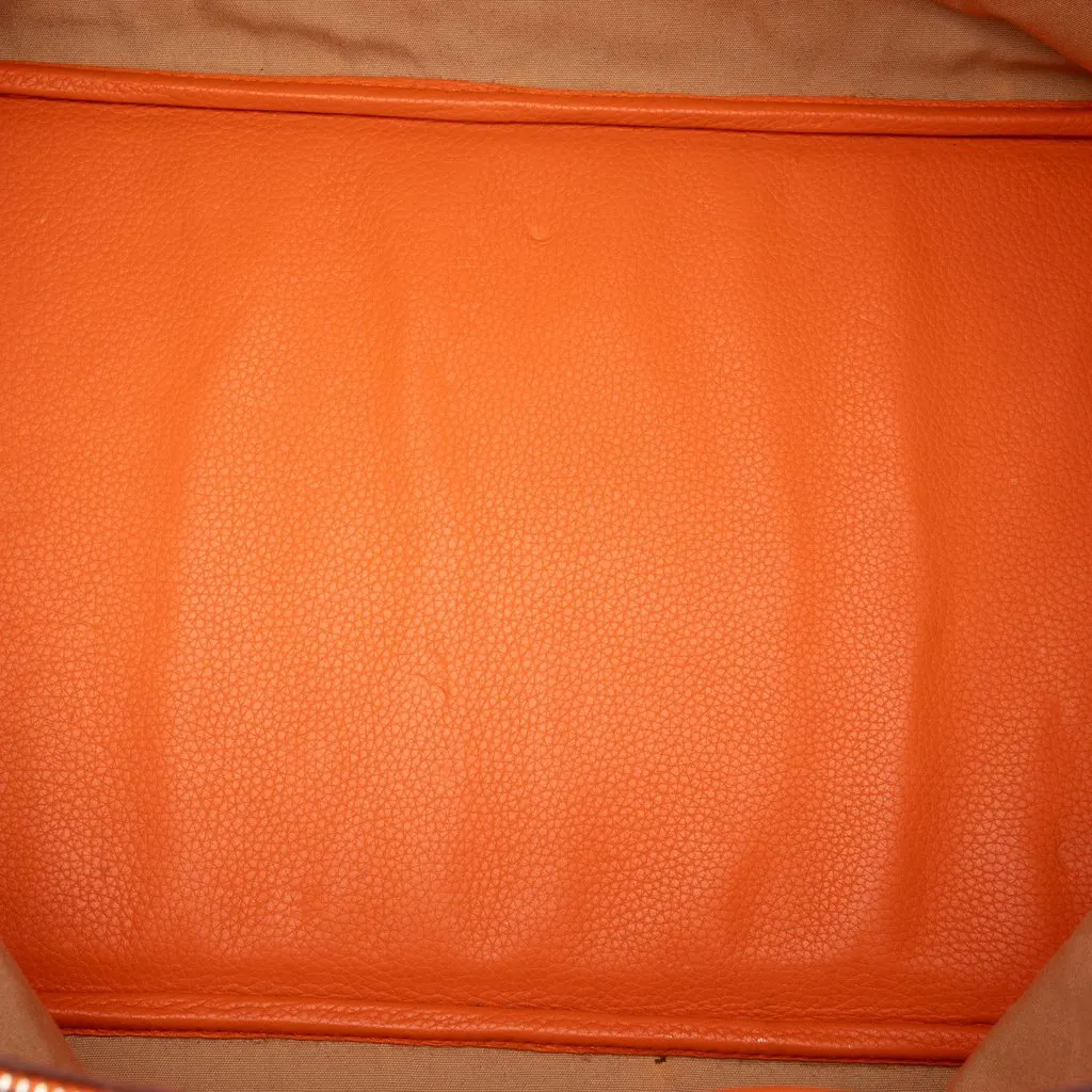 Hermès Clemence Bolide 45 Orange Leather Very good - Model View