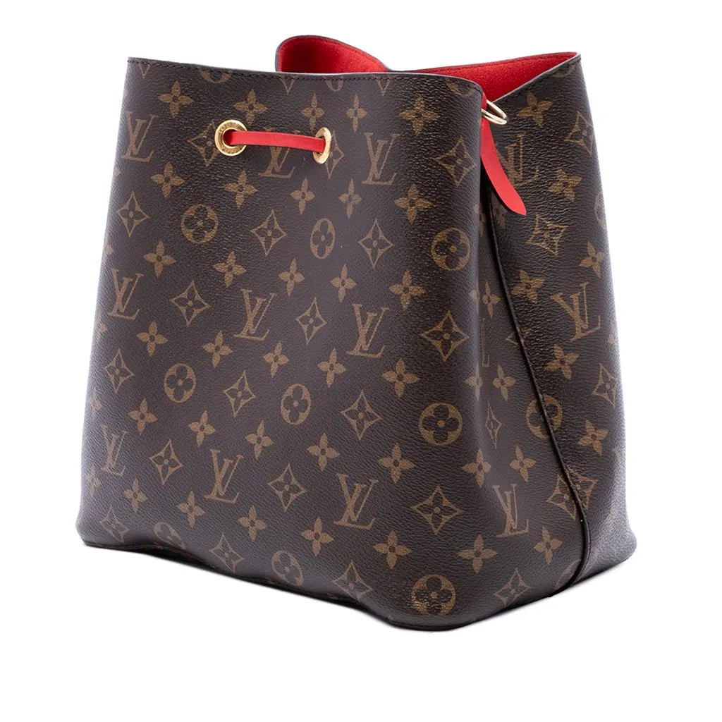 Louis Vuitton Monogram Neonoe MM Brown Canvas Good - Back View