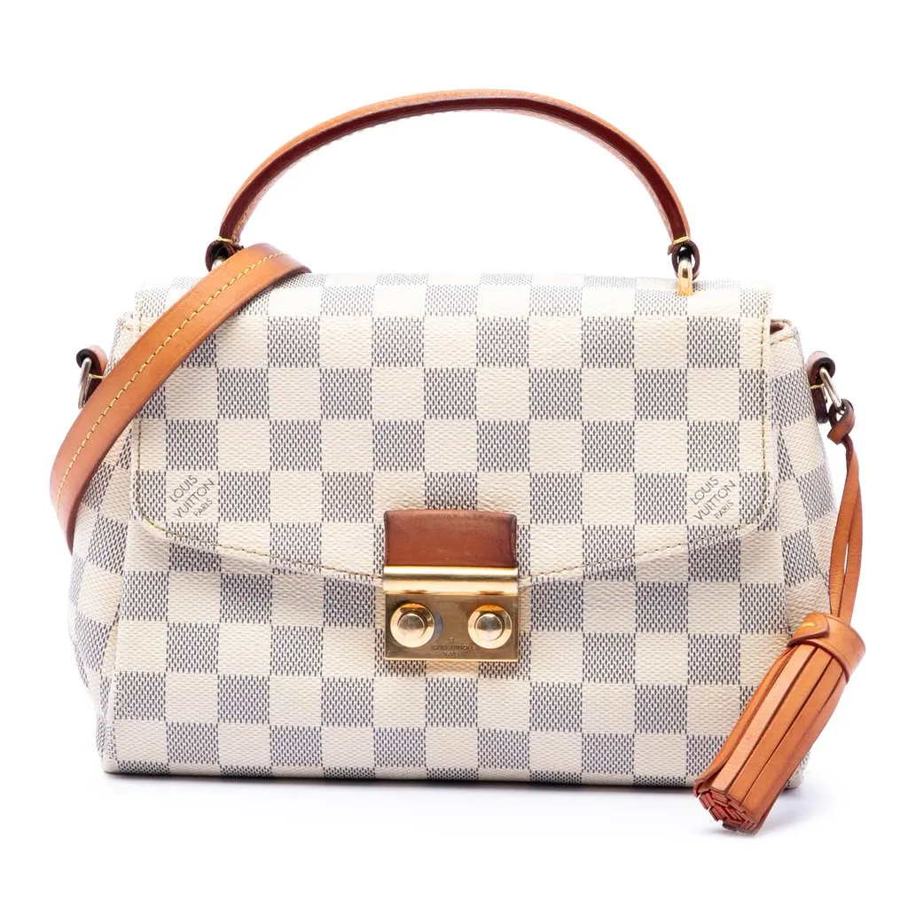 Louis Vuitton Damier Azur Croisette White Very good - Front View