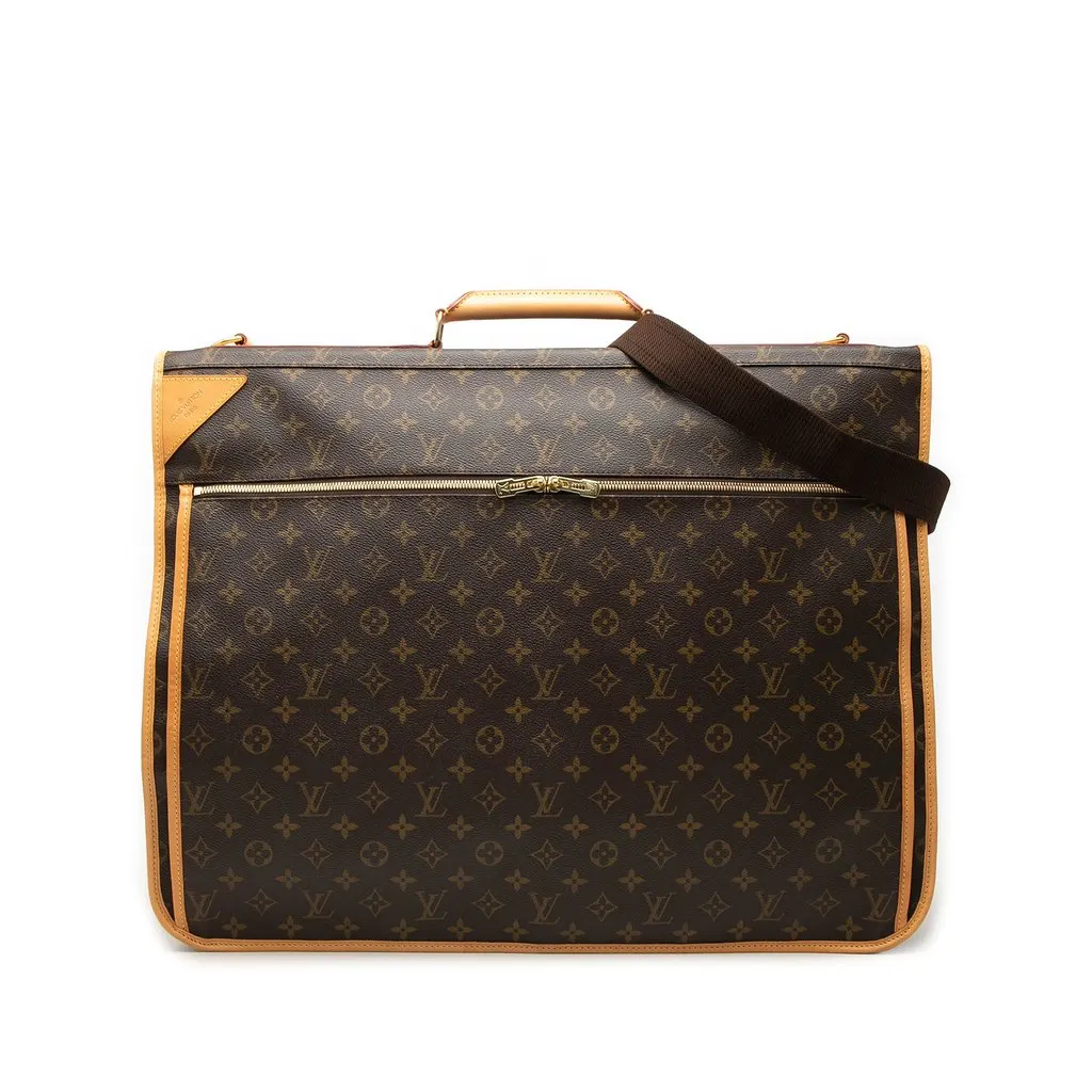 Louis Vuitton Monogram Portable Cabin Garment Bag Brown Good - Front View
