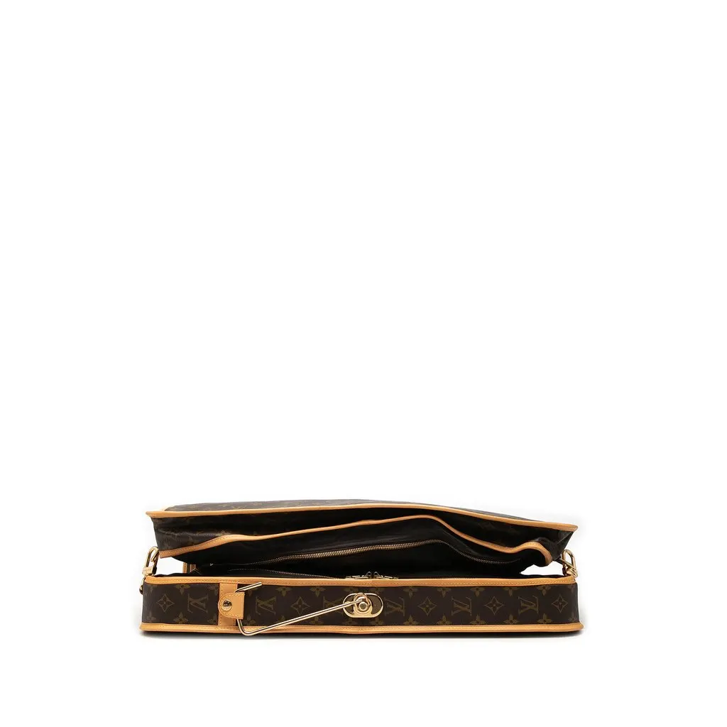 Louis Vuitton Monogram Portable Cabin Garment Bag Brown Good - Inside View