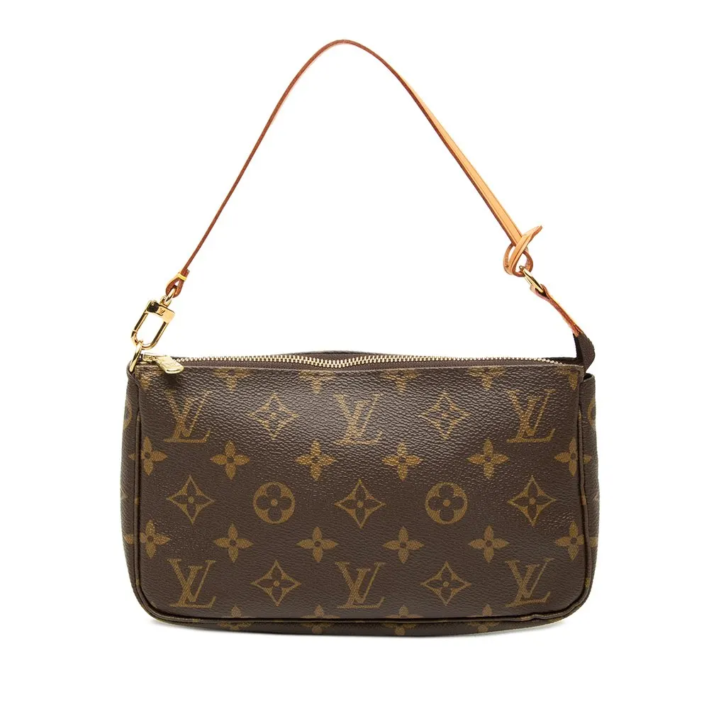 Louis Vuitton Monogram Pochette Accessoires Brown Very good - Front View