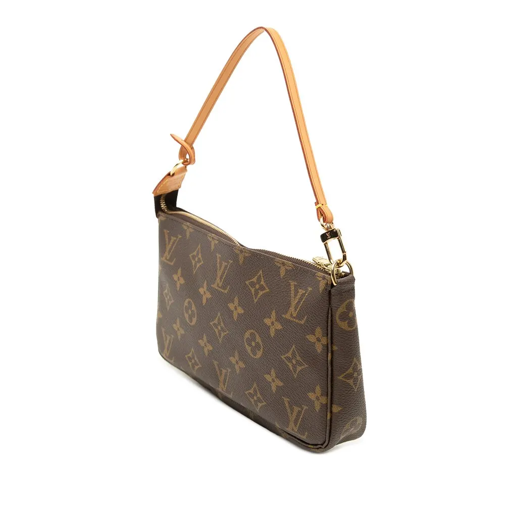 Louis Vuitton Monogram Pochette Accessoires Brown Very good - Back View