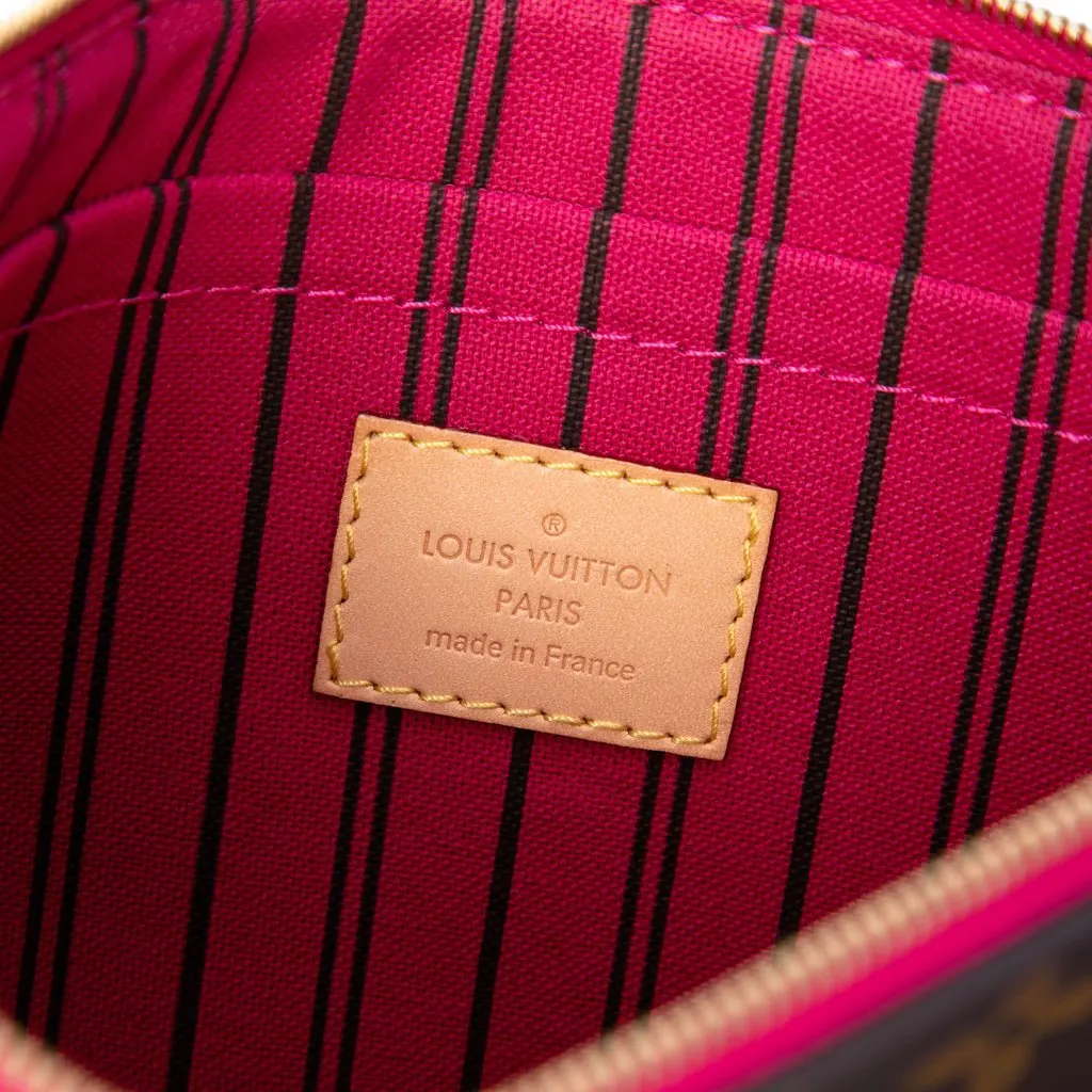 Louis Vuitton Monogram Neverfull Pochette Brown Canvas Very good - Box View