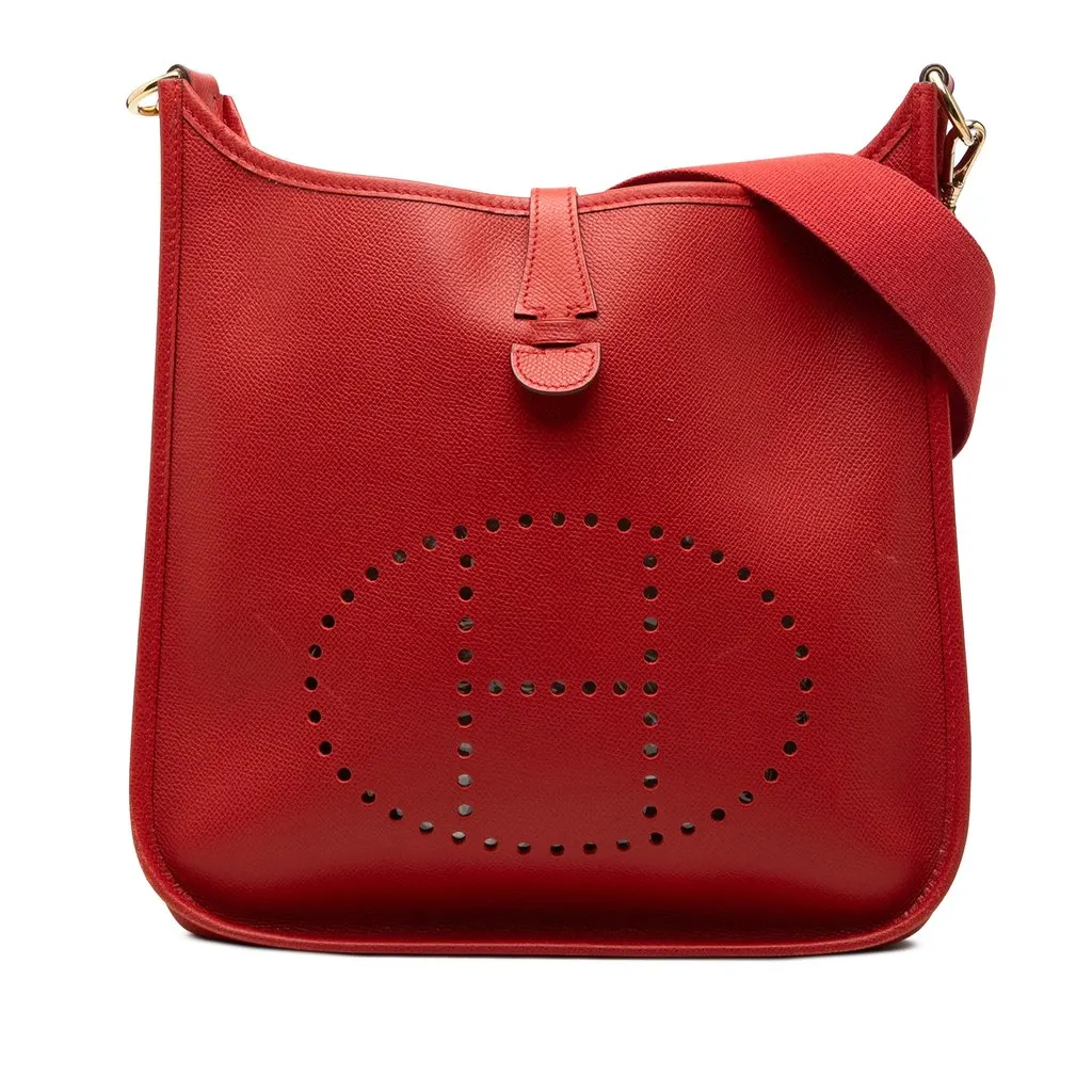Hermès Epsom Evelyne 29 Red Leather Very good - Front View