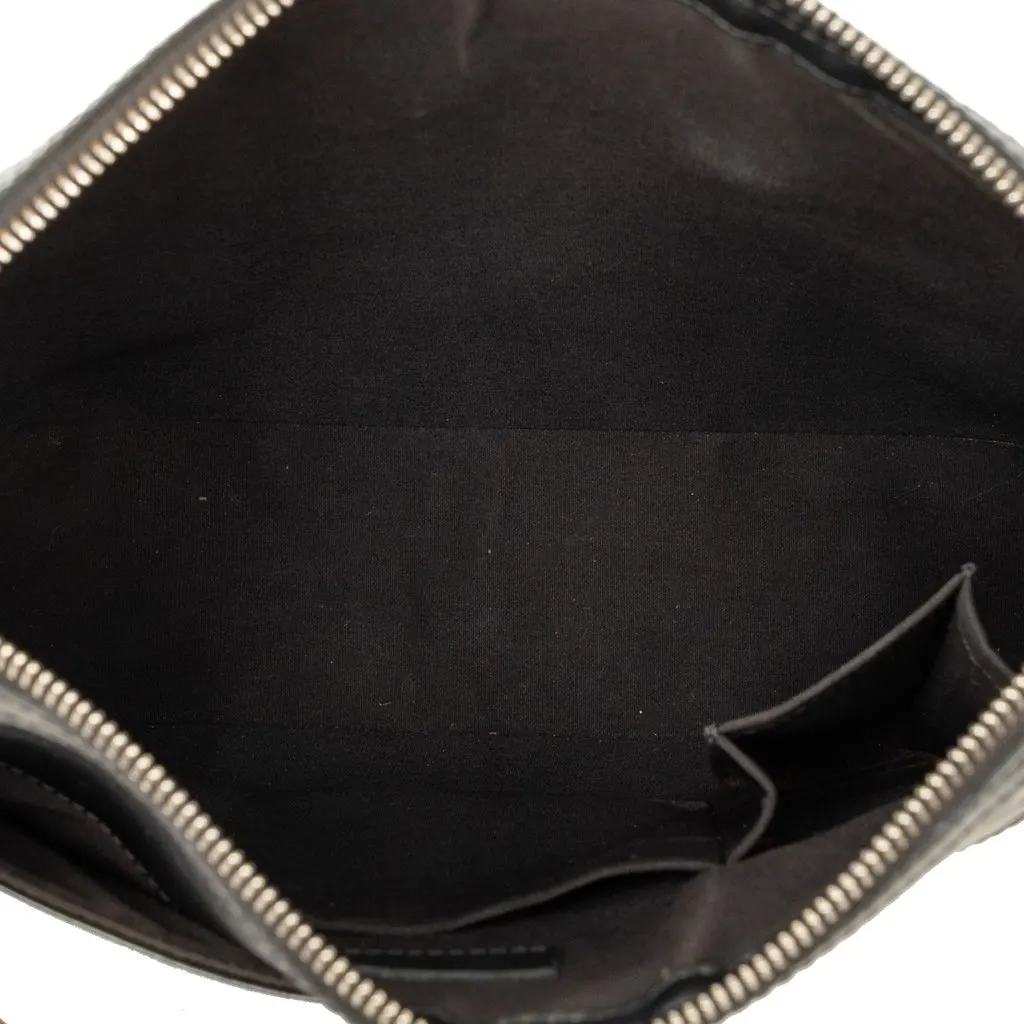 Louis Vuitton Monogram Mat Sutter Grey Leather Good - Model View