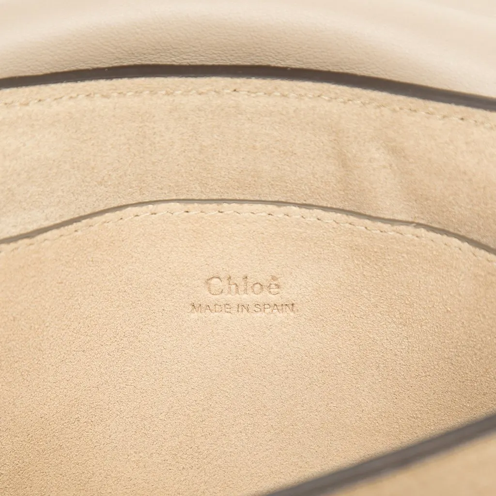 Chloé Small Suede and Calfskin Faye Crossbody Brown Leather Good - Box View