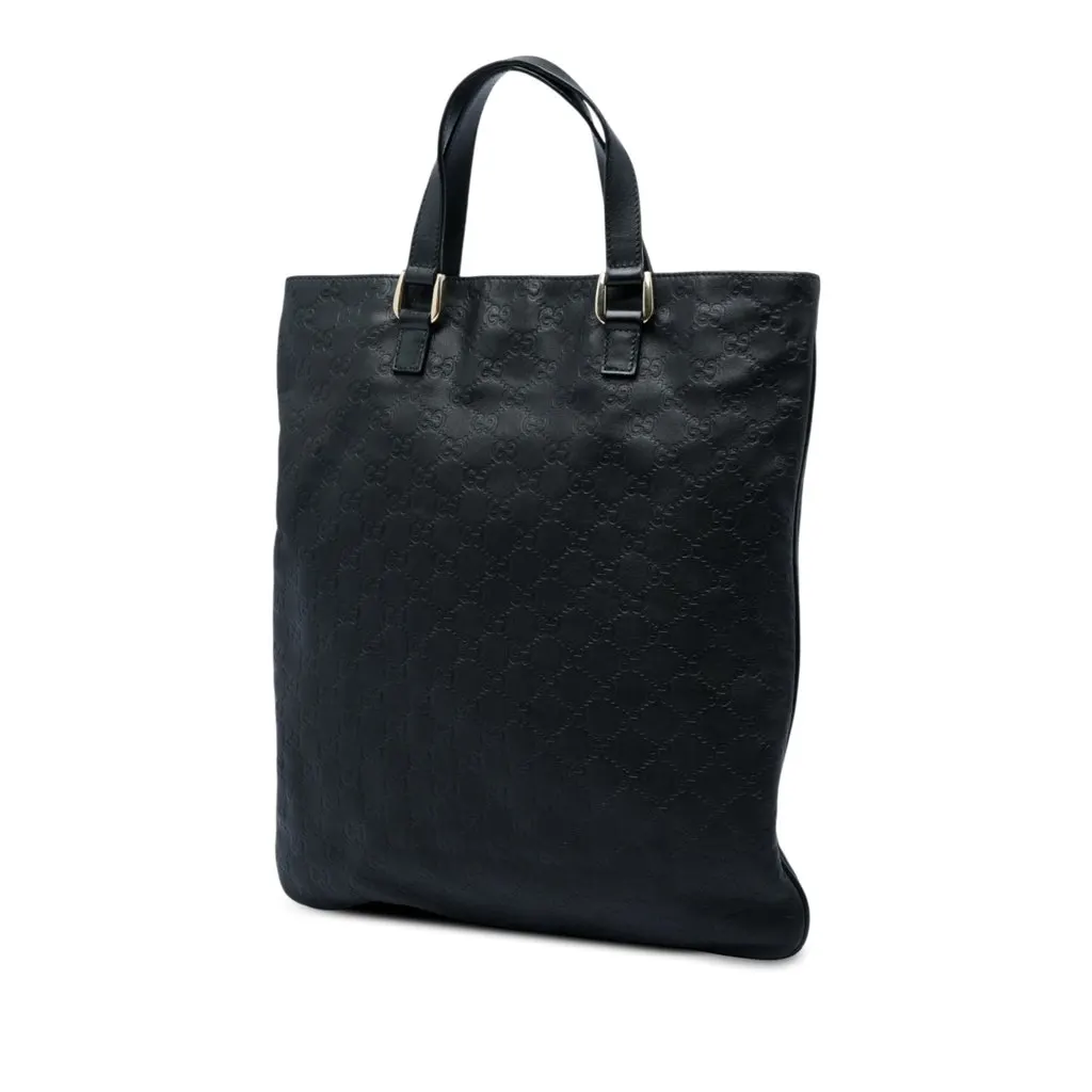 Gucci Guccissima Tote Black Leather Very good - Back View