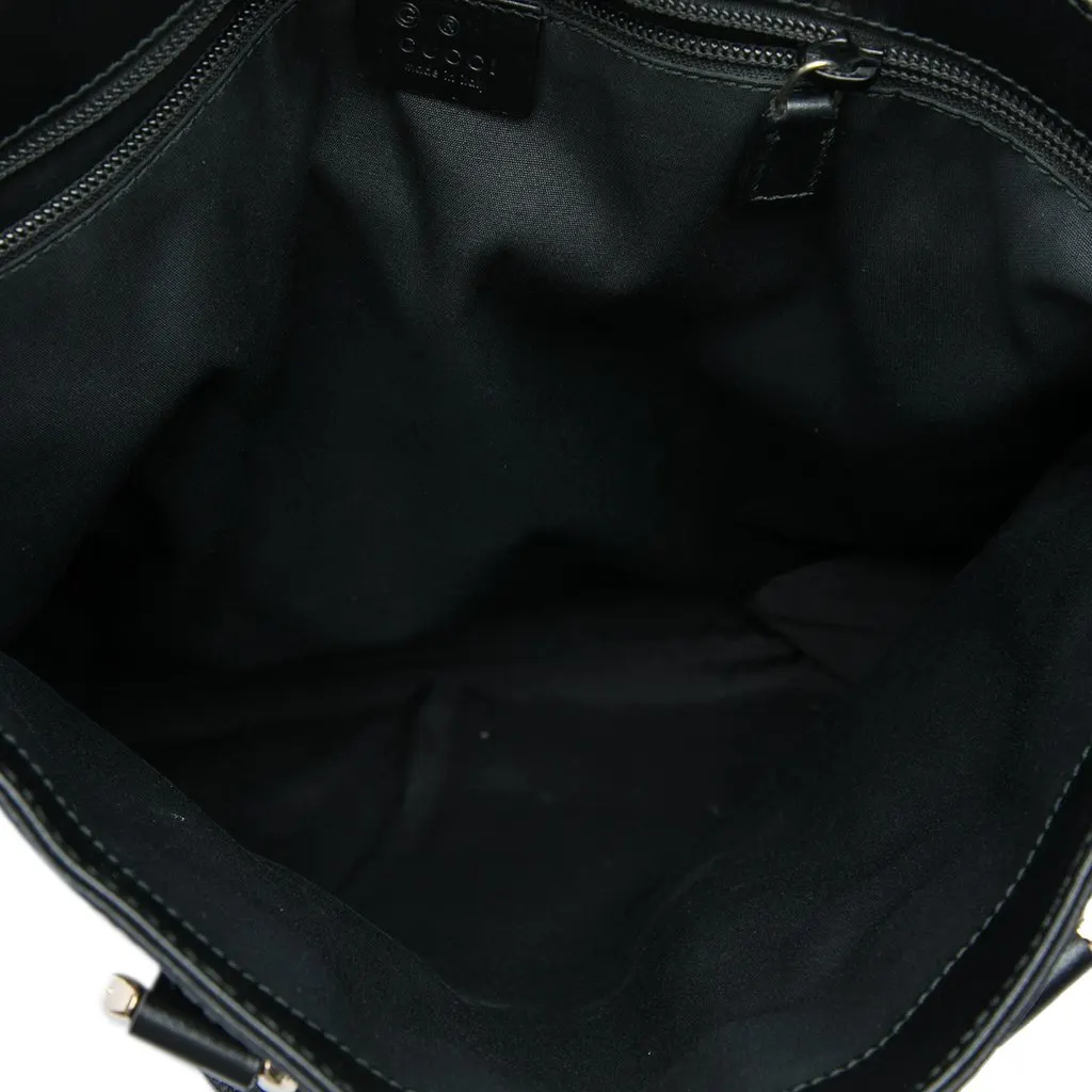 Gucci Guccissima Tote Black Leather Very good - Model View