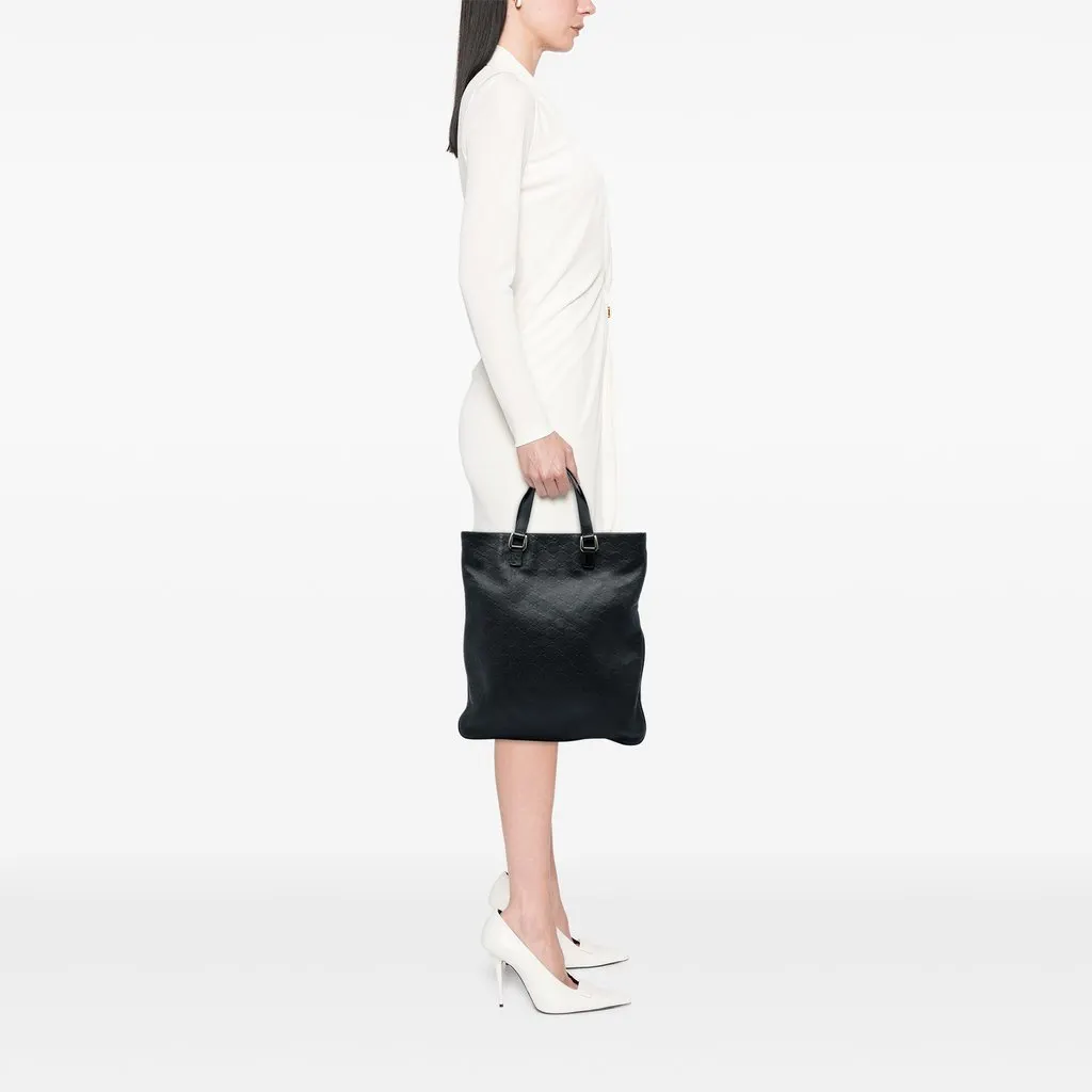 Gucci Guccissima Tote Black Leather Very good - Box View