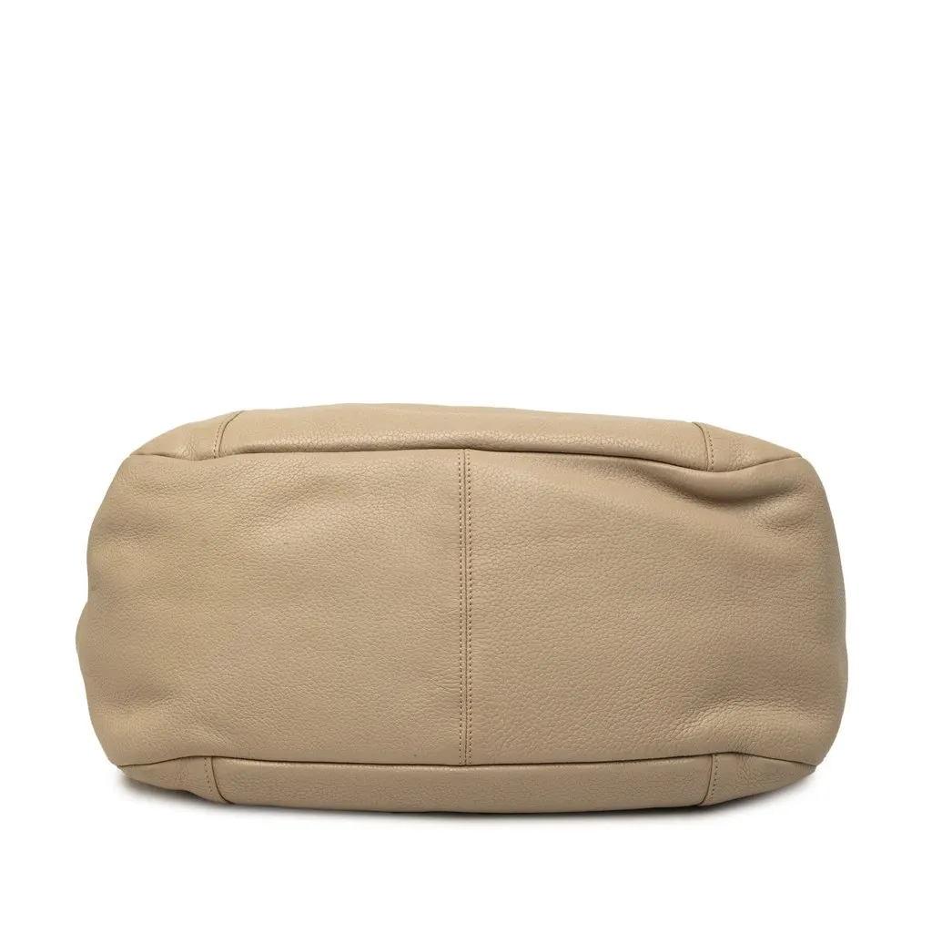 LOEWE Calfskin Calle Hobo Beige Leather Very good - Inside View