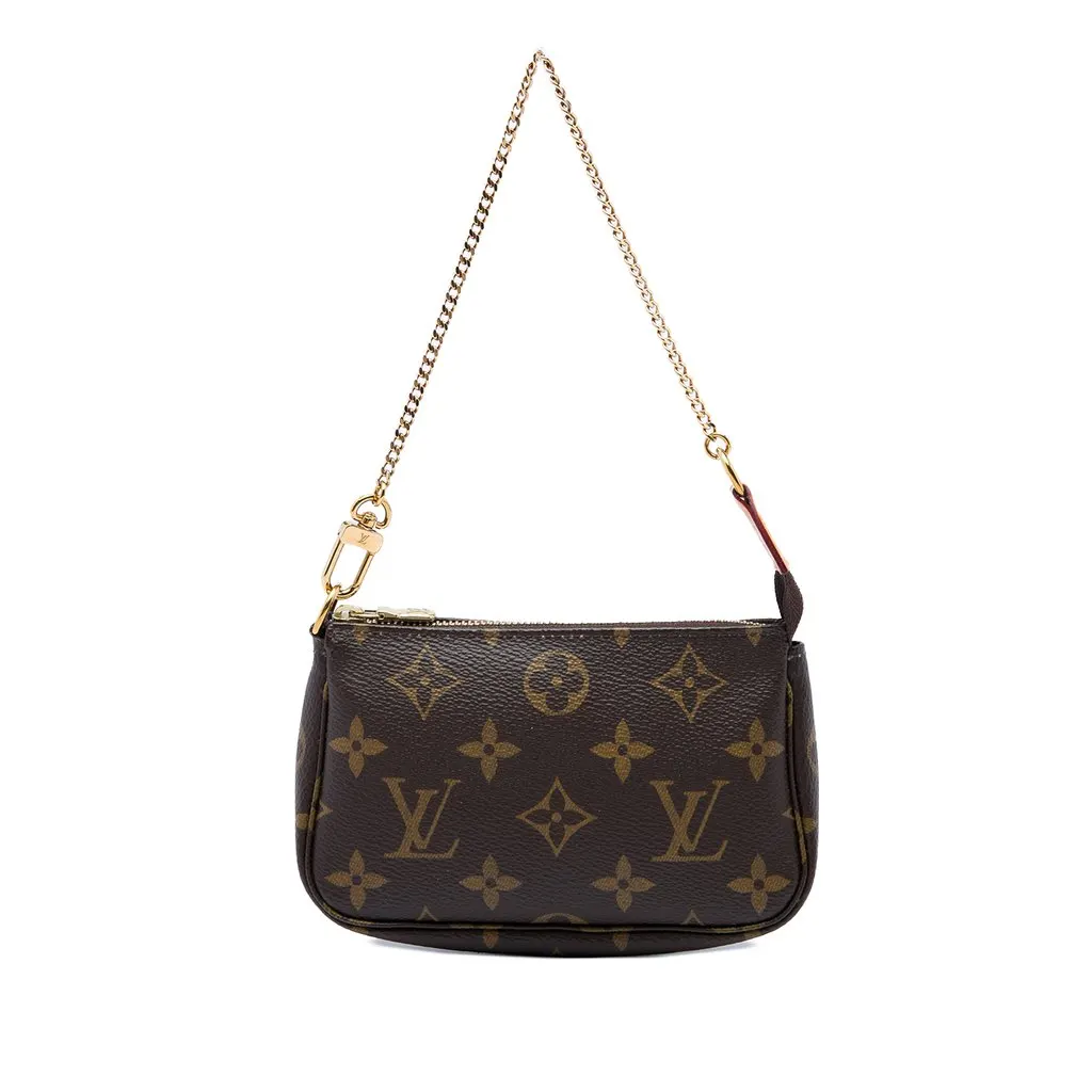 Louis Vuitton Monogram Mini Pochette Accessoires Brown Canvas Very good - Front View