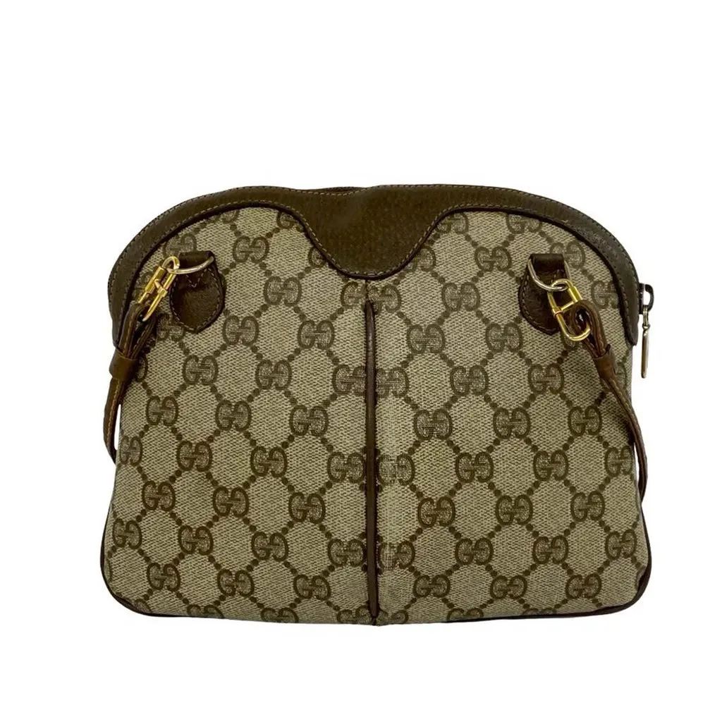 Gucci GG Supreme Web Crossbody Beige Very good - Back View