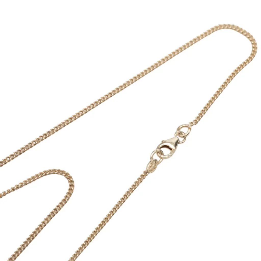 Chanel CC Gold Plated Sailboat Pendant Necklace Gold Metal Very good - Model View