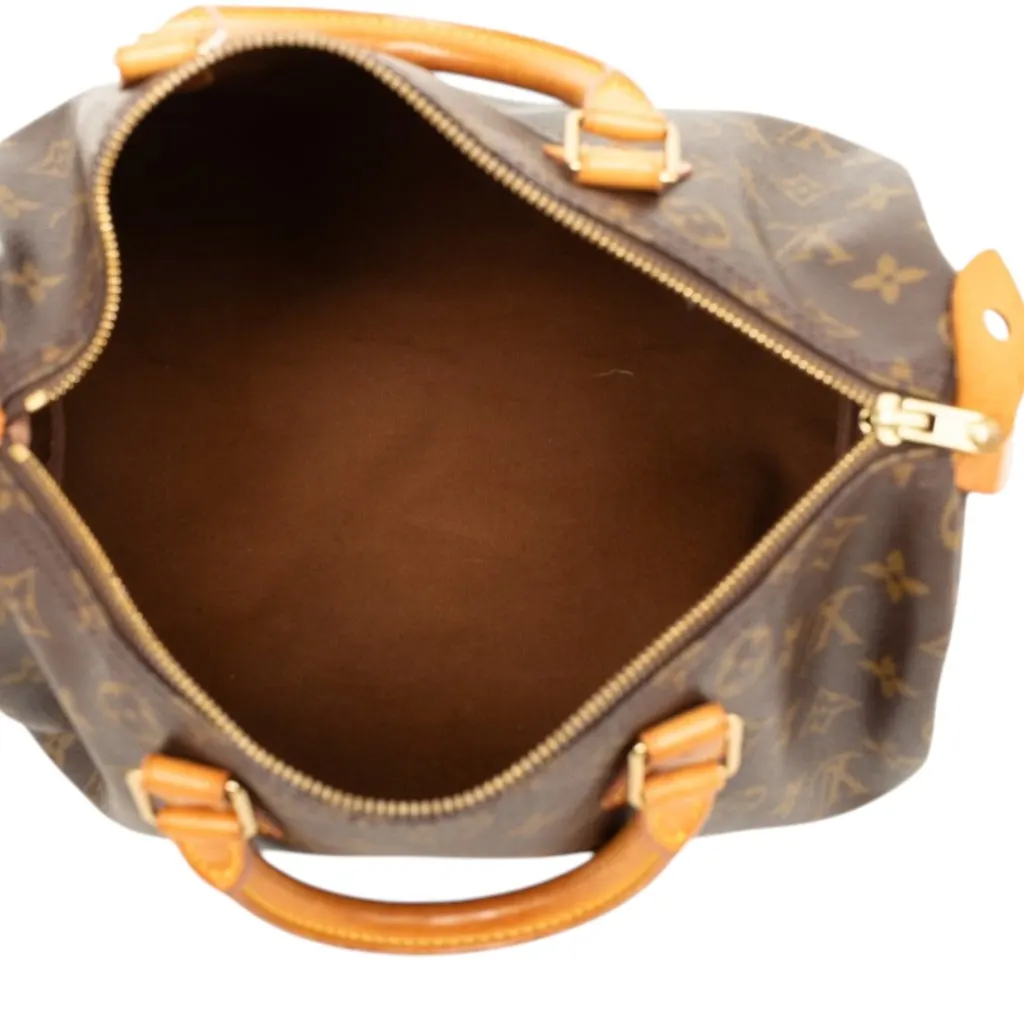 Louis Vuitton Monogram Speedy 30 Brown Very good - Model View