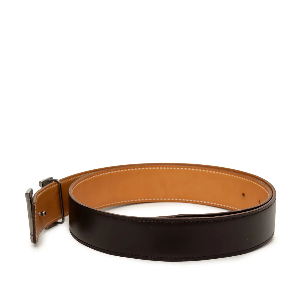 Hermès Constance Reversible Belt Brown Leather Very good - Back View