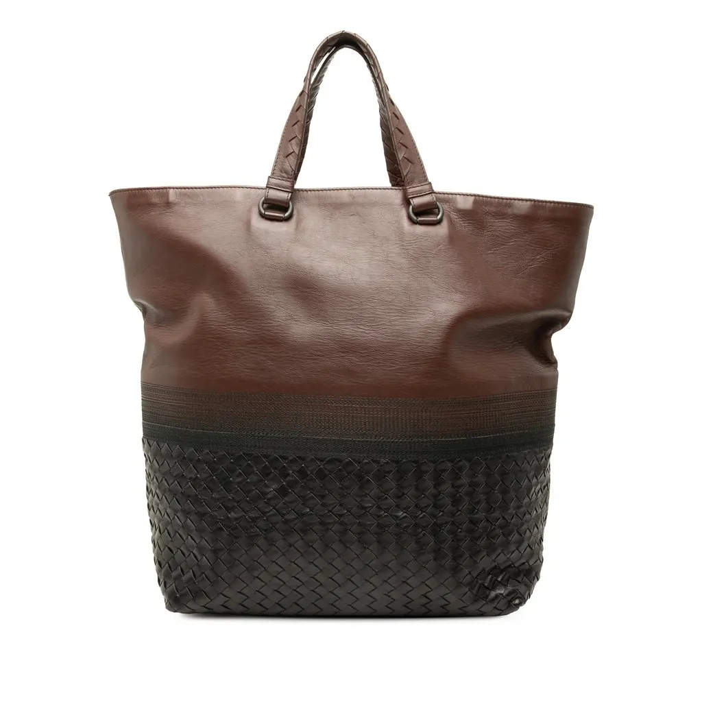 Bottega Veneta Bicolor Nappa Intrecciato Tote