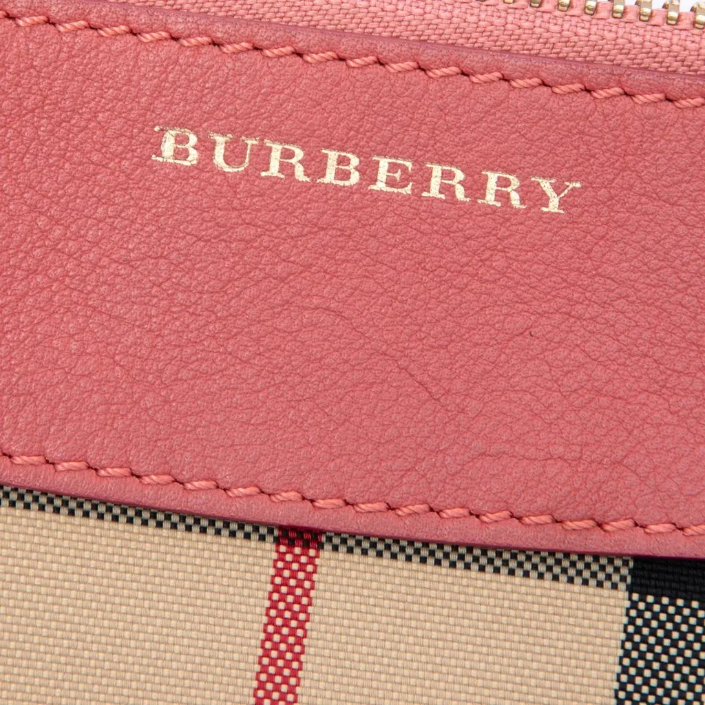 Burberry Haymarket Check Nylon Peyton Crossbody Beige Polyamide Good - Box View