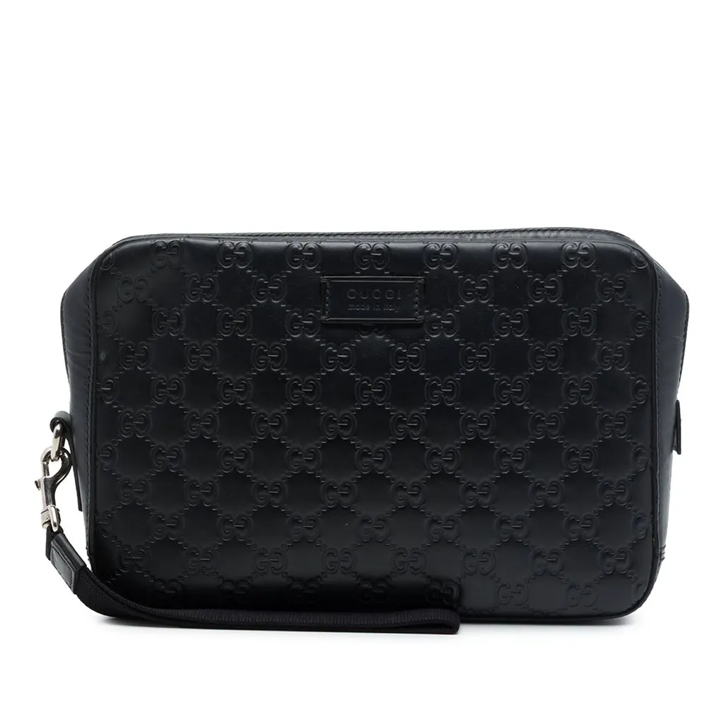 Gucci Guccissima Wristlet كلتش