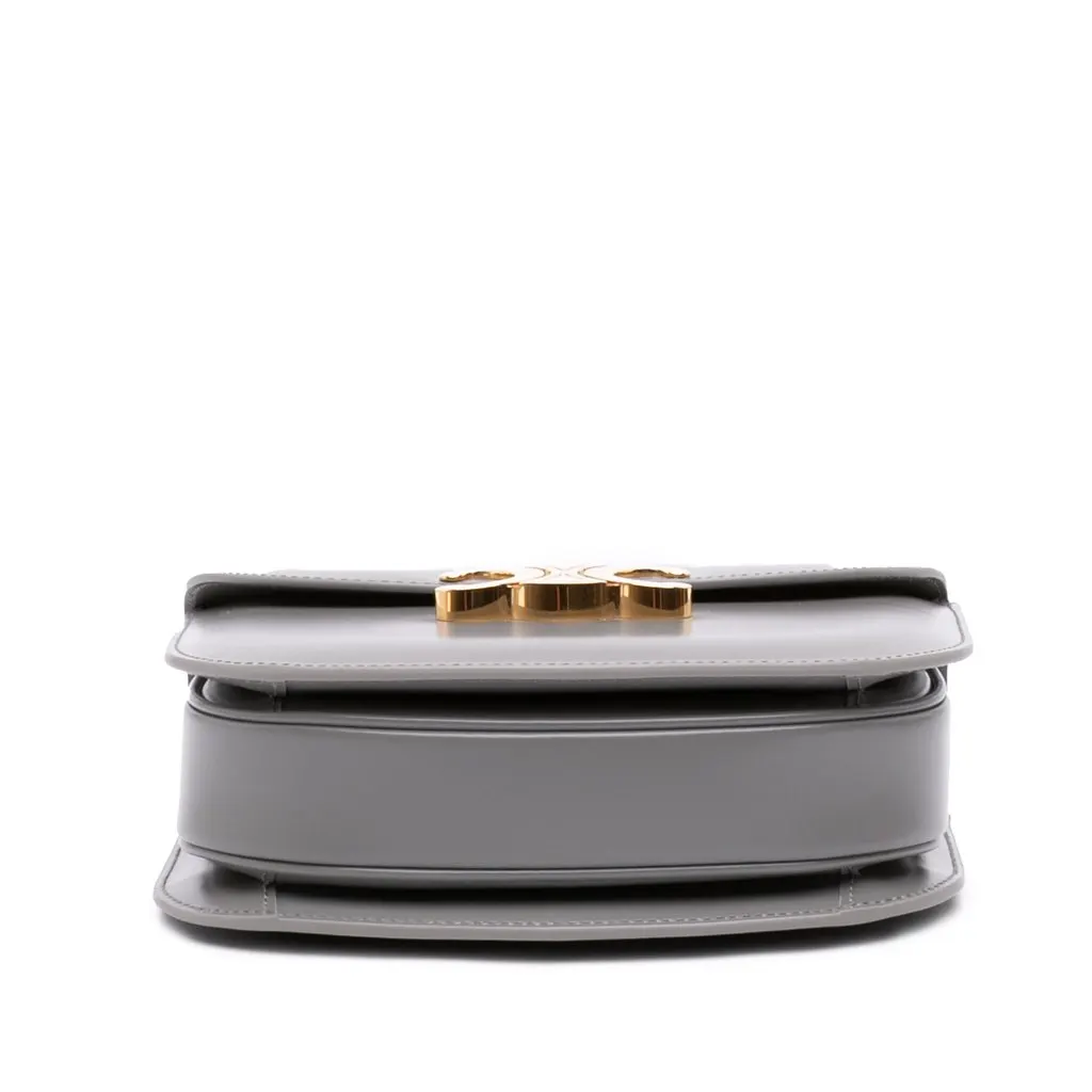 Celine Teen Shiny Calfskin Triomphe Besace Clea Chain Crossbody MultiColor Leather Very good - Inside View