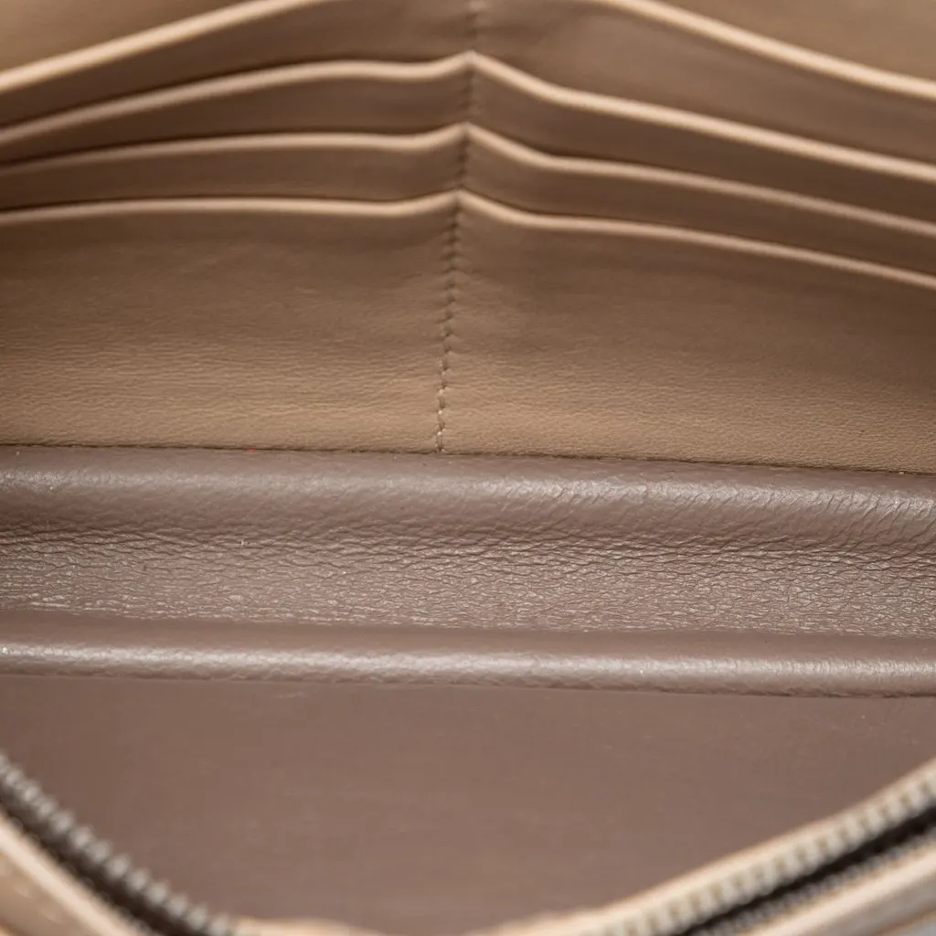 Bottega Veneta Nappa Intrecciato Wallet On Chain Brown Leather Very good - Model View
