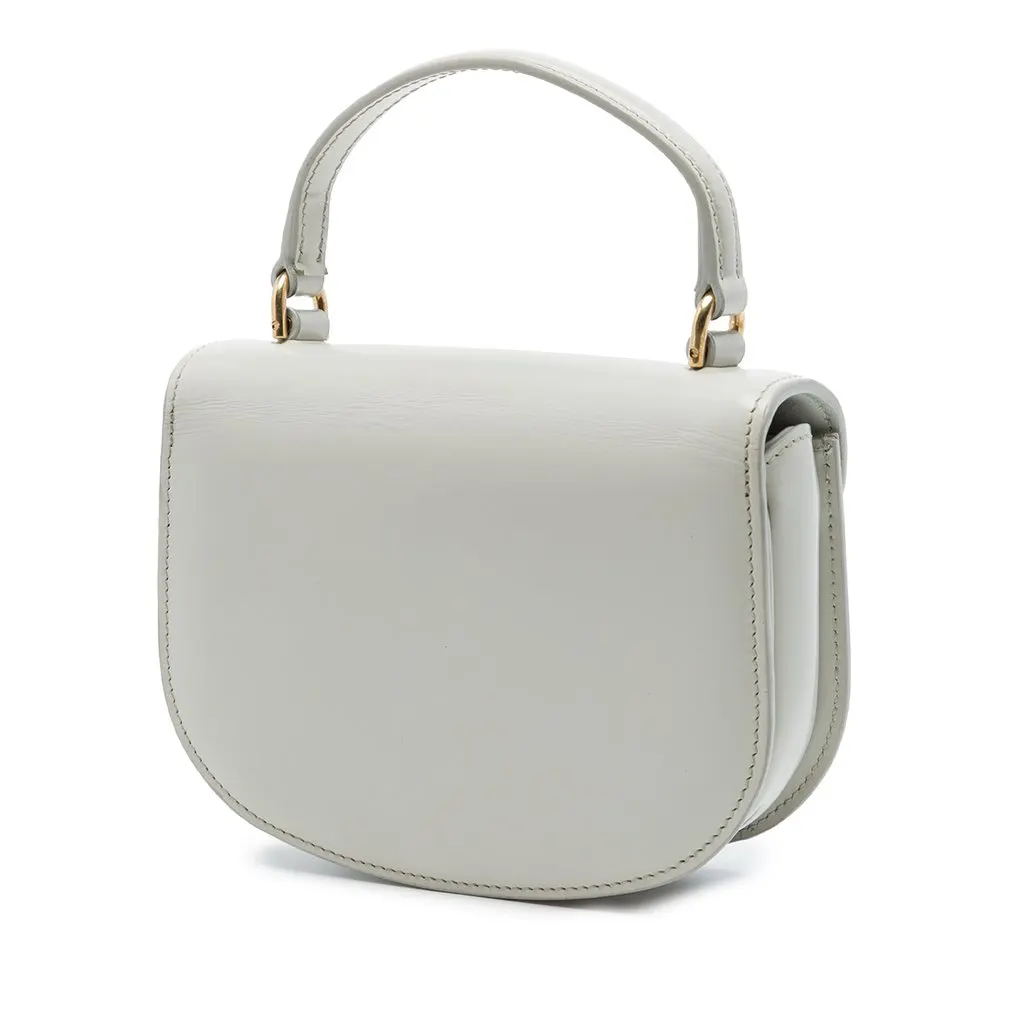 Celine Mini Shiny Calfskin Besace Clea Satchel MultiColor Leather Very good - Back View
