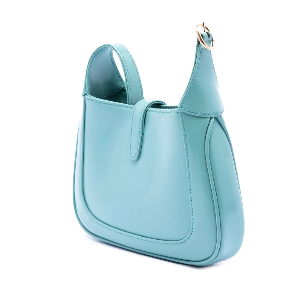 Gucci Mini Calfskin Jackie 1961 Crossbody Blue Leather Very good - Back View