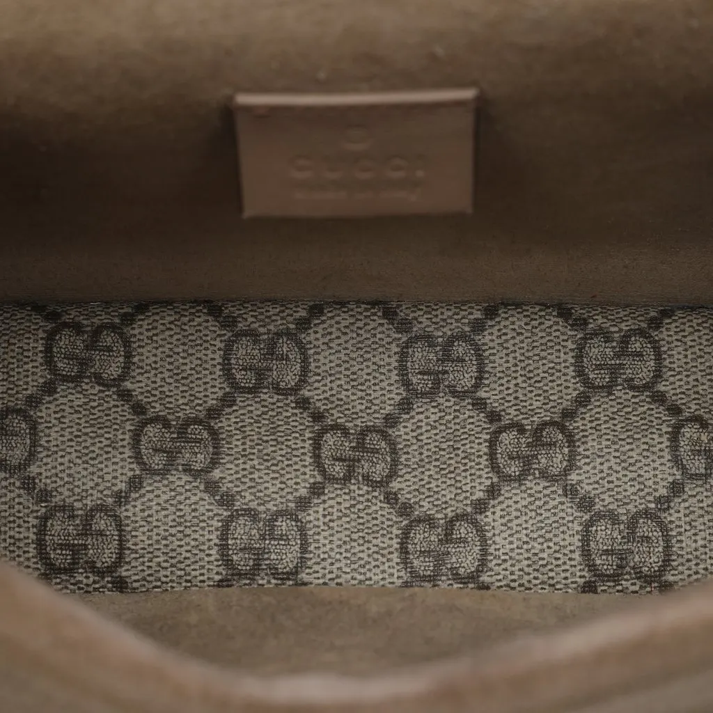 Gucci Small GG Supreme Dionysus Crossbody Beige Canvas Very good - Model View