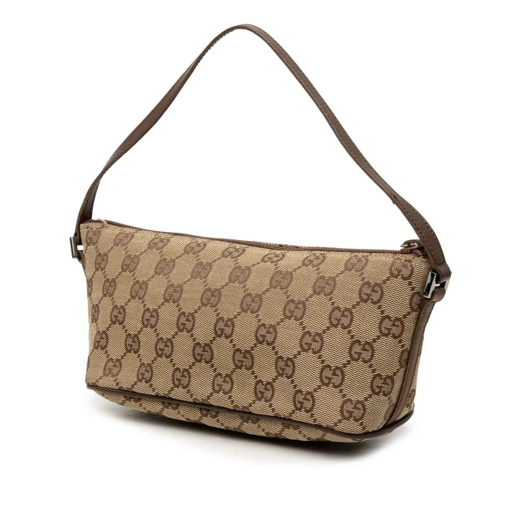 Gucci GG Canvas Boat Beige Canvas Good - Back View