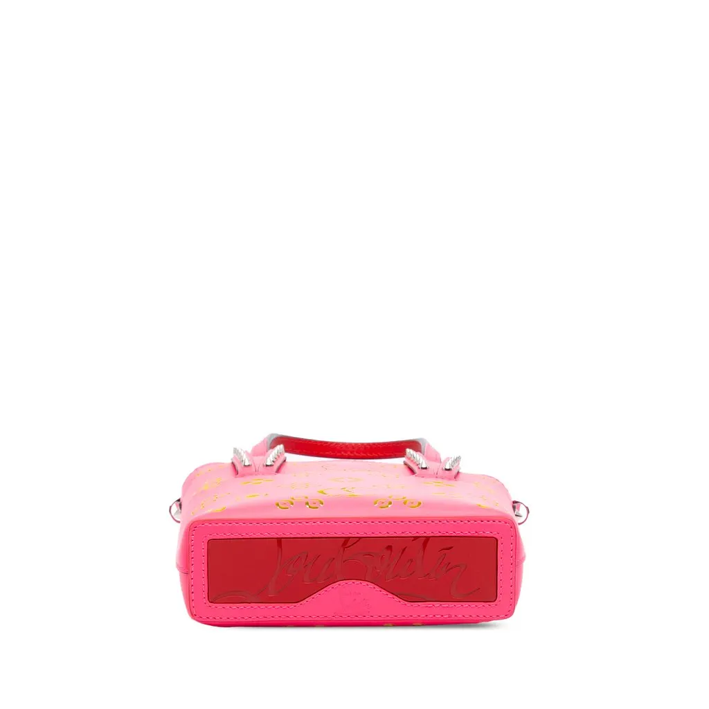 Christian Louboutin Mini Perforated Calfskin Loubinthesky North South Cabata Satchel Pink Leather Very good - Inside View