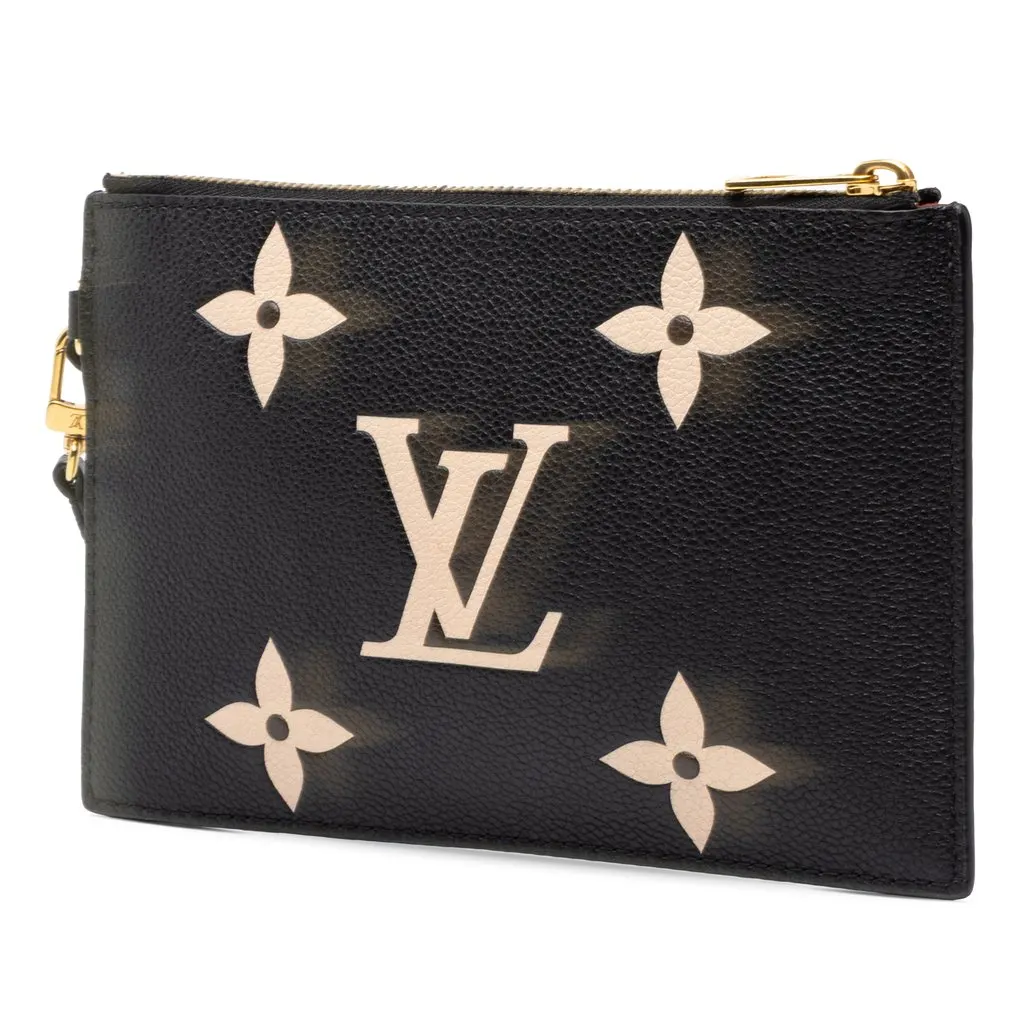 Louis Vuitton Bicolor Monogram Empreinte Giant Neonoe Pouch Black Leather Very good - Back View