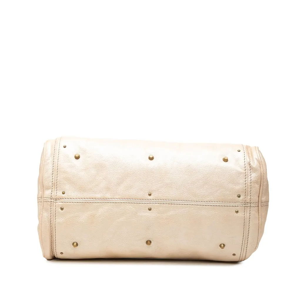 Chloé Medium Metallic Leather Paddington Handbag Gold Leather Very good - Inside View