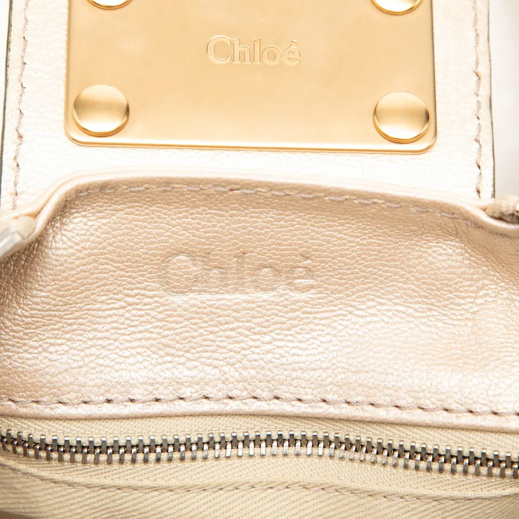 Chloé Medium Metallic Leather Paddington Handbag Gold Leather Very good - Box View