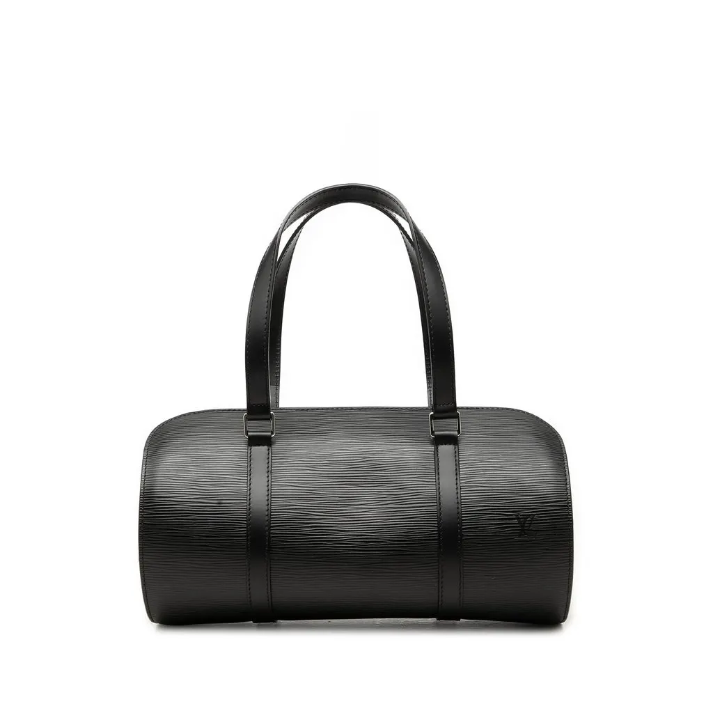 Louis Vuitton Epi Soufflot Black Leather Very good - Front View