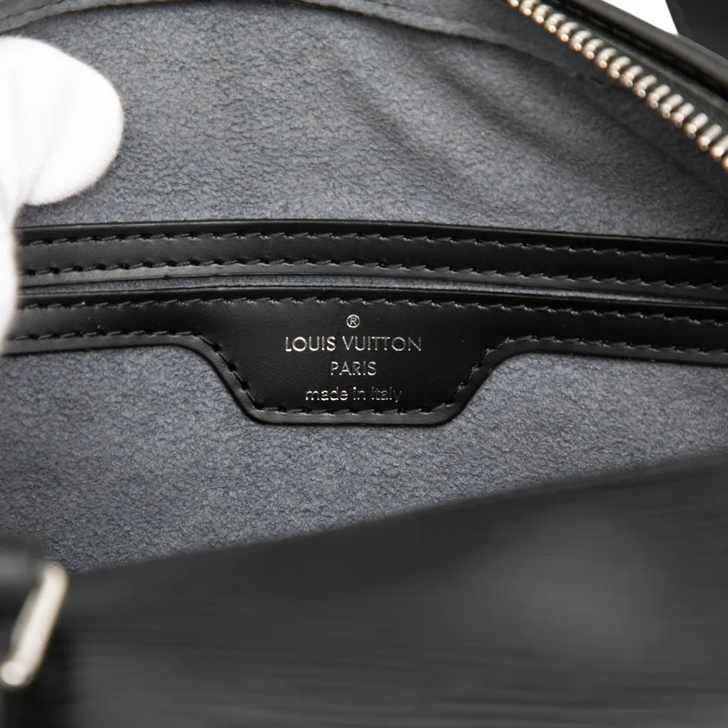Louis Vuitton Epi Soufflot Black Leather Very good - Box View
